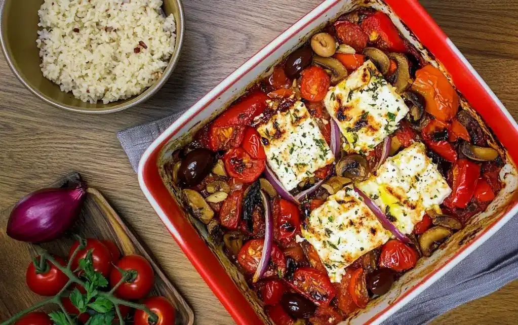 melted feta and veggie bake - Article 1